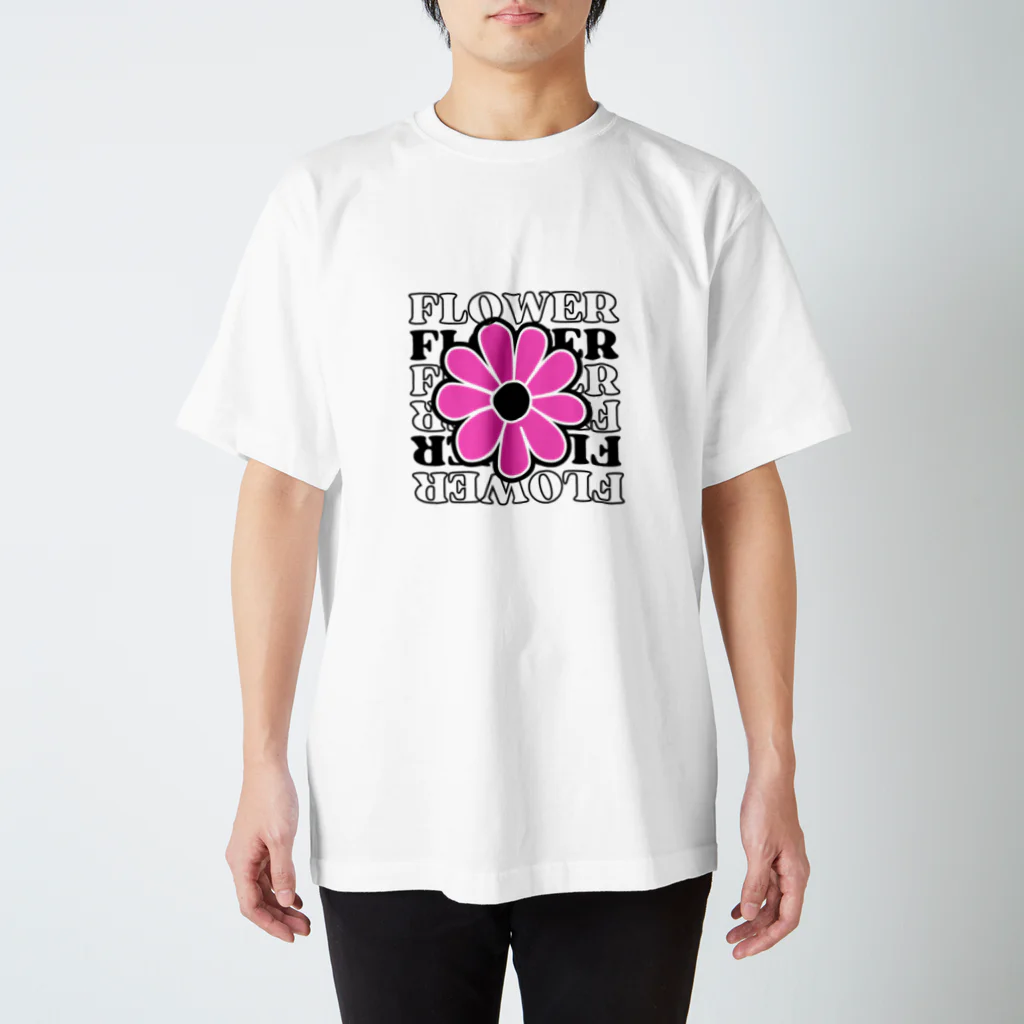 nene-cocoのpink flower  スタンダードTシャツ