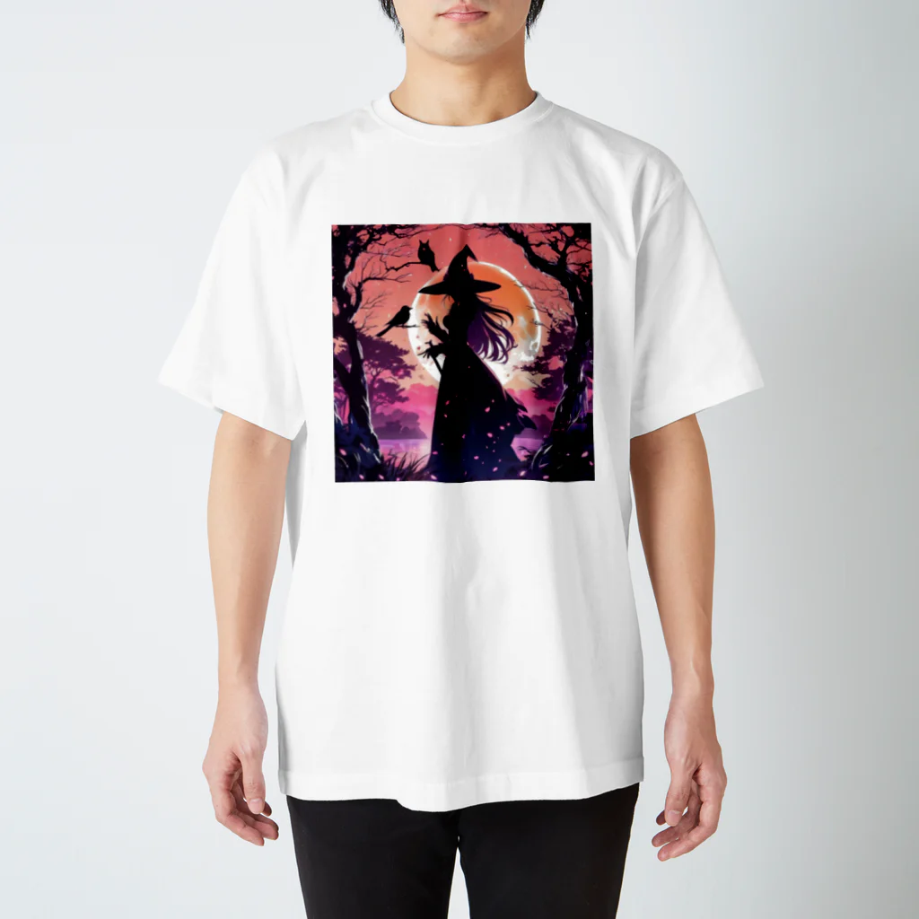 Velvet-trunkの魔女の月光浴 スタンダードTシャツ