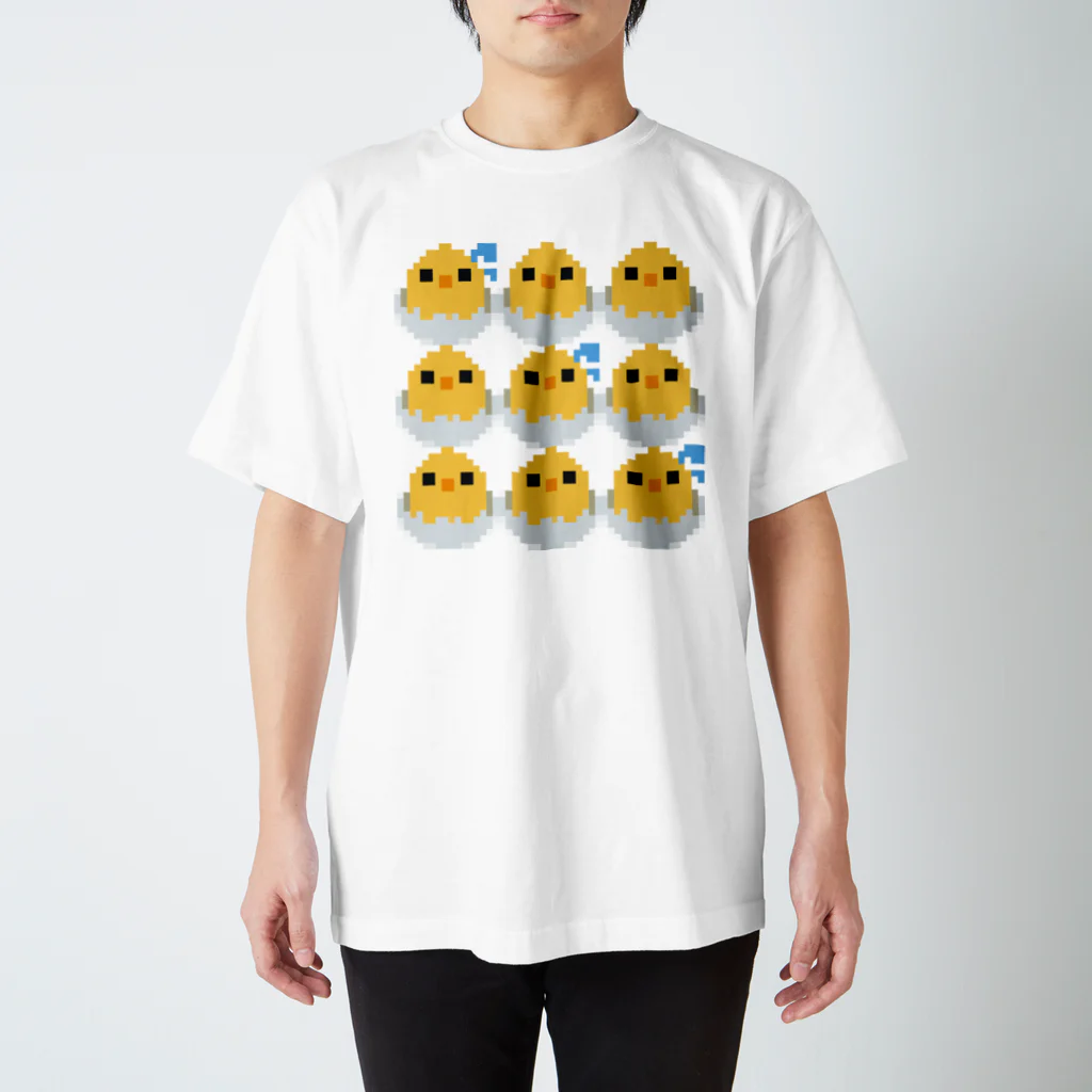 haching chickのドットひよこパックシリーズ スタンダードTシャツ