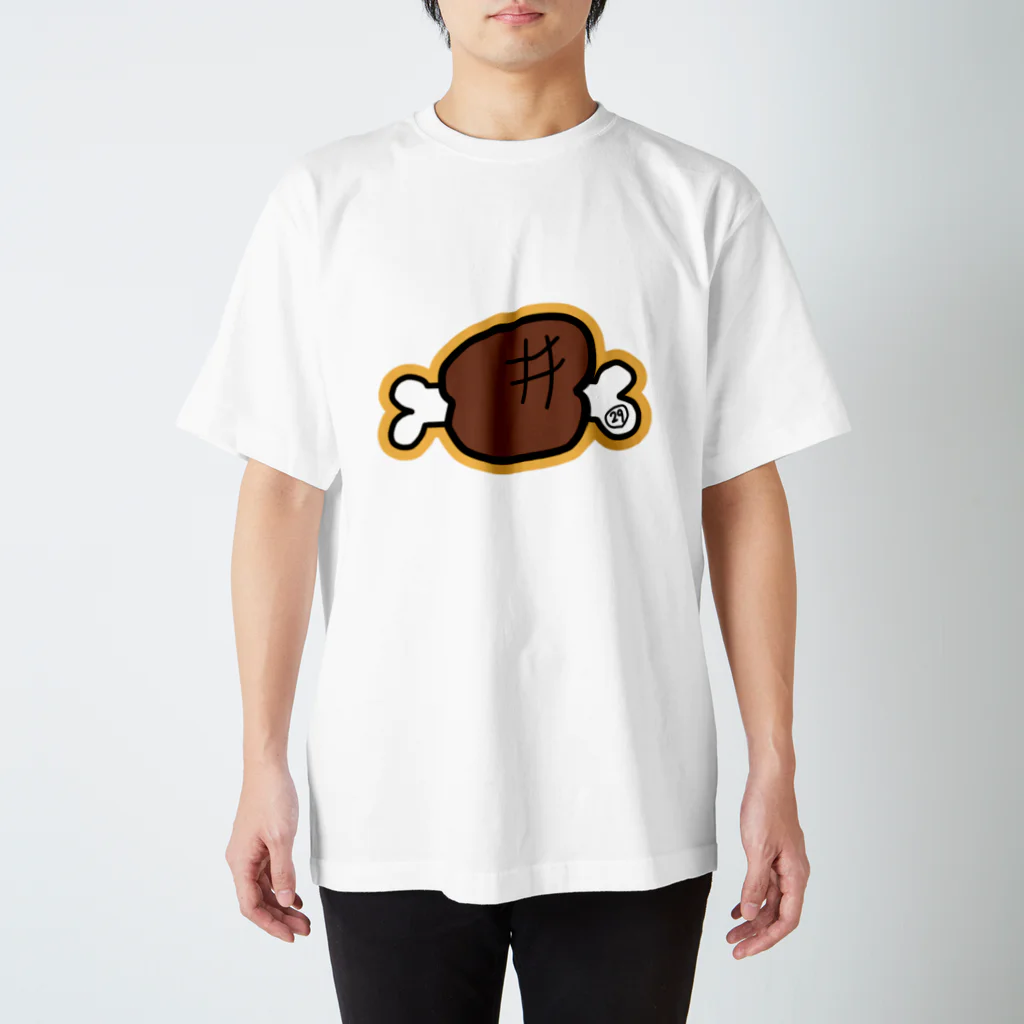 村人N🐟🍖の村人Nの骨付き肉 スタンダードTシャツ