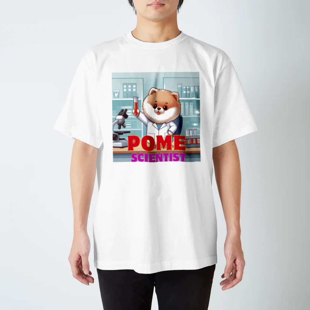 Pom-Dog'sのポメサイエンティスト Regular Fit T-Shirt