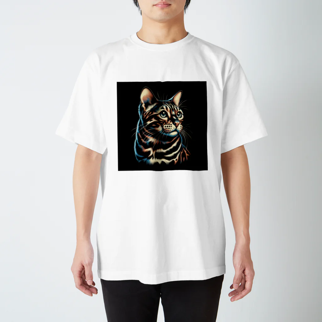 calcium369のベンガル猫 スタンダードTシャツ