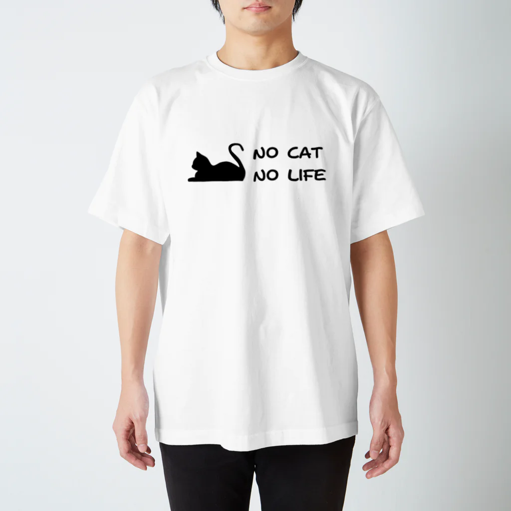 きら星のNO CAT NO LIFE Regular Fit T-Shirt