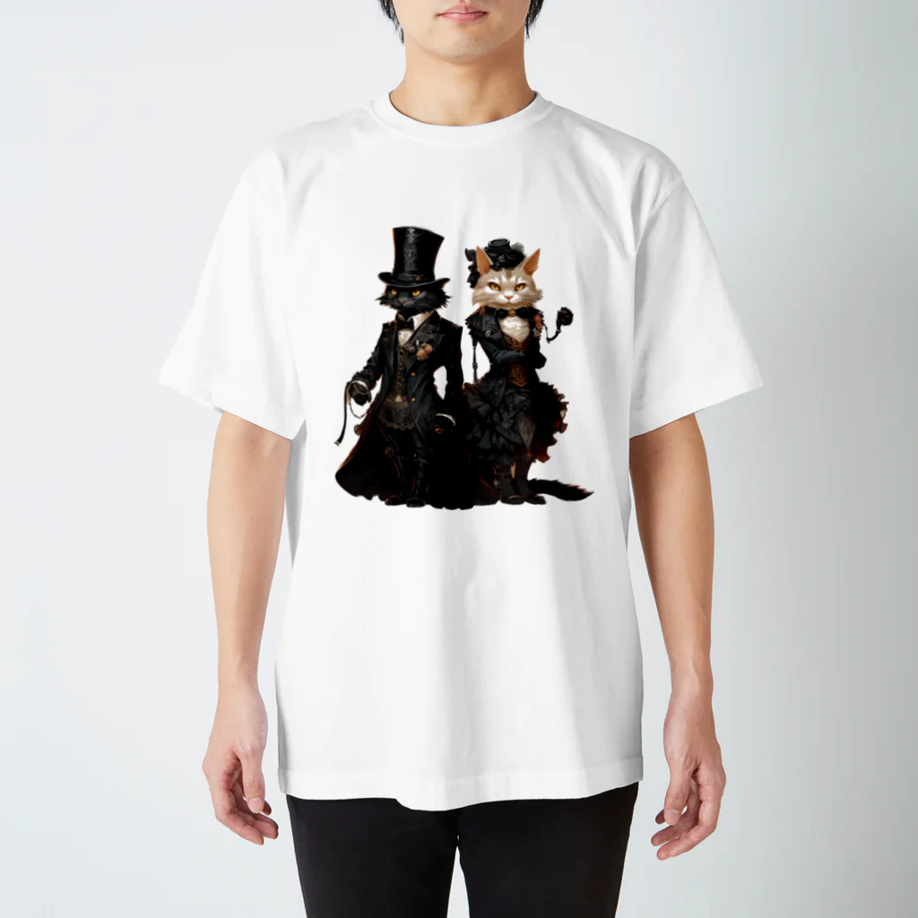 kameriyaのスチームパンクな猫 Regular Fit T-Shirt
