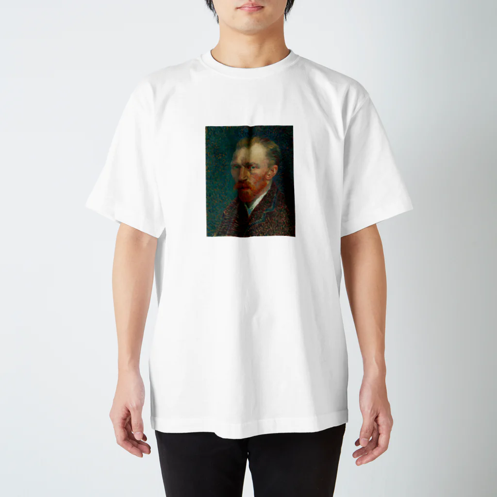 名画館のゴッホ「自画像」　フィンセント・ファン・ゴッホの絵画【名画】 Regular Fit T-Shirt