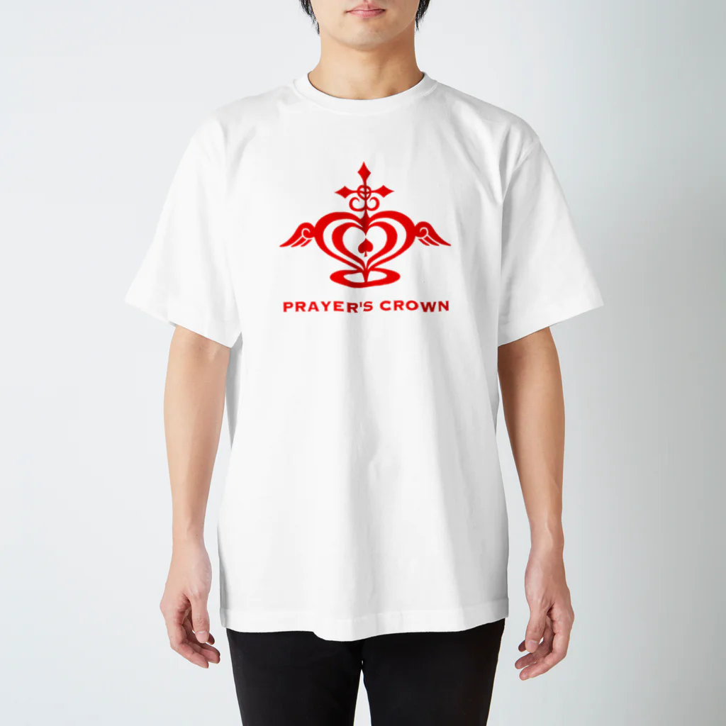 PRAYER'S CROWNの赤ロゴ　PRAYER'S CROWN スタンダードTシャツ