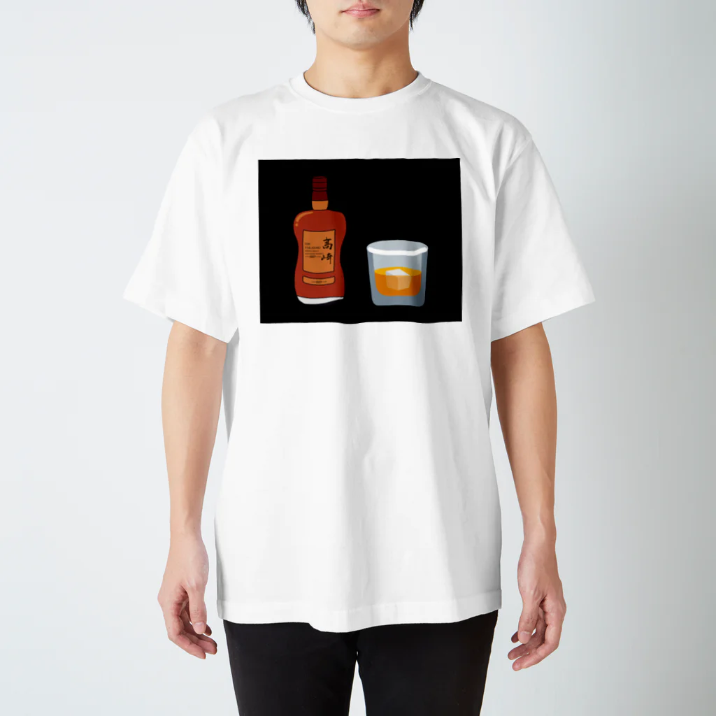 NokuchiiのTHE TAKASAKI SINGLE MALT JAPANEZE WHISKY AGED 027 YEARS スタンダードTシャツ