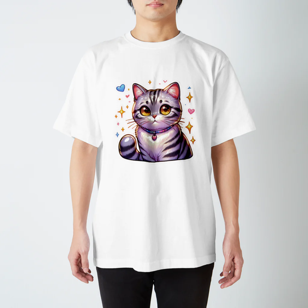 Stellaのアメショーのメイちゃん　キュート猫シリーズ Regular Fit T-Shirt