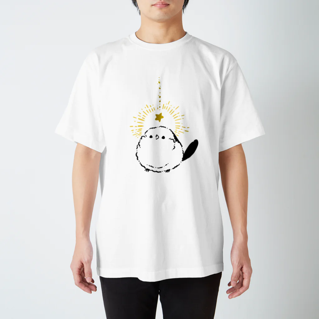 ぴよ手帖 | シマエナガ雑貨の星に願いをシマエナガ＠ぴよ手帖 | シマエナガ雑貨 Regular Fit T-Shirt