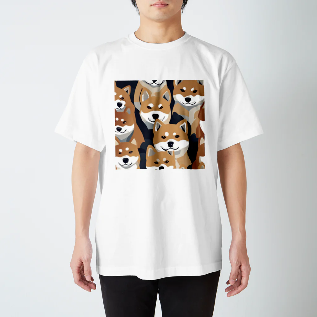 pinetreeの柴犬 マルチ スタンダードTシャツ