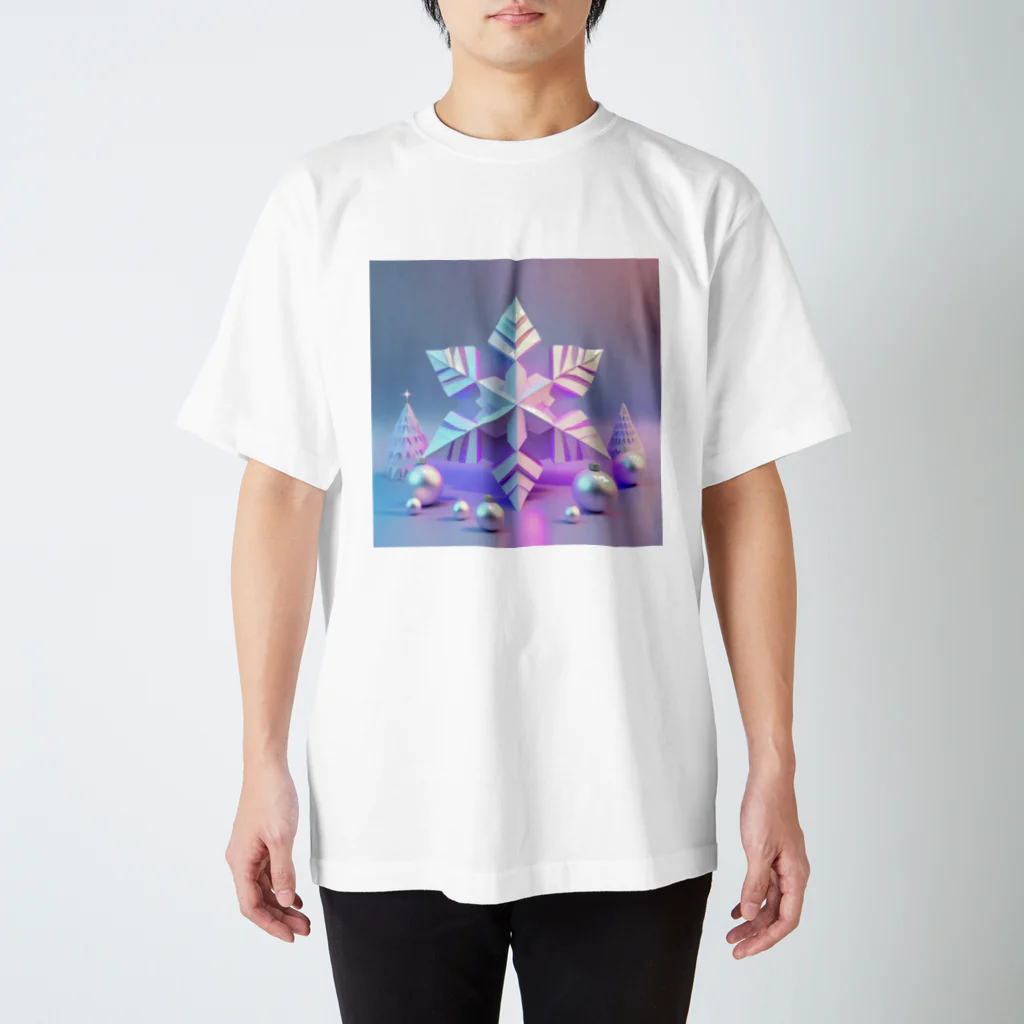 Octagon Mod.E.のXmas 雪の結晶 Regular Fit T-Shirt