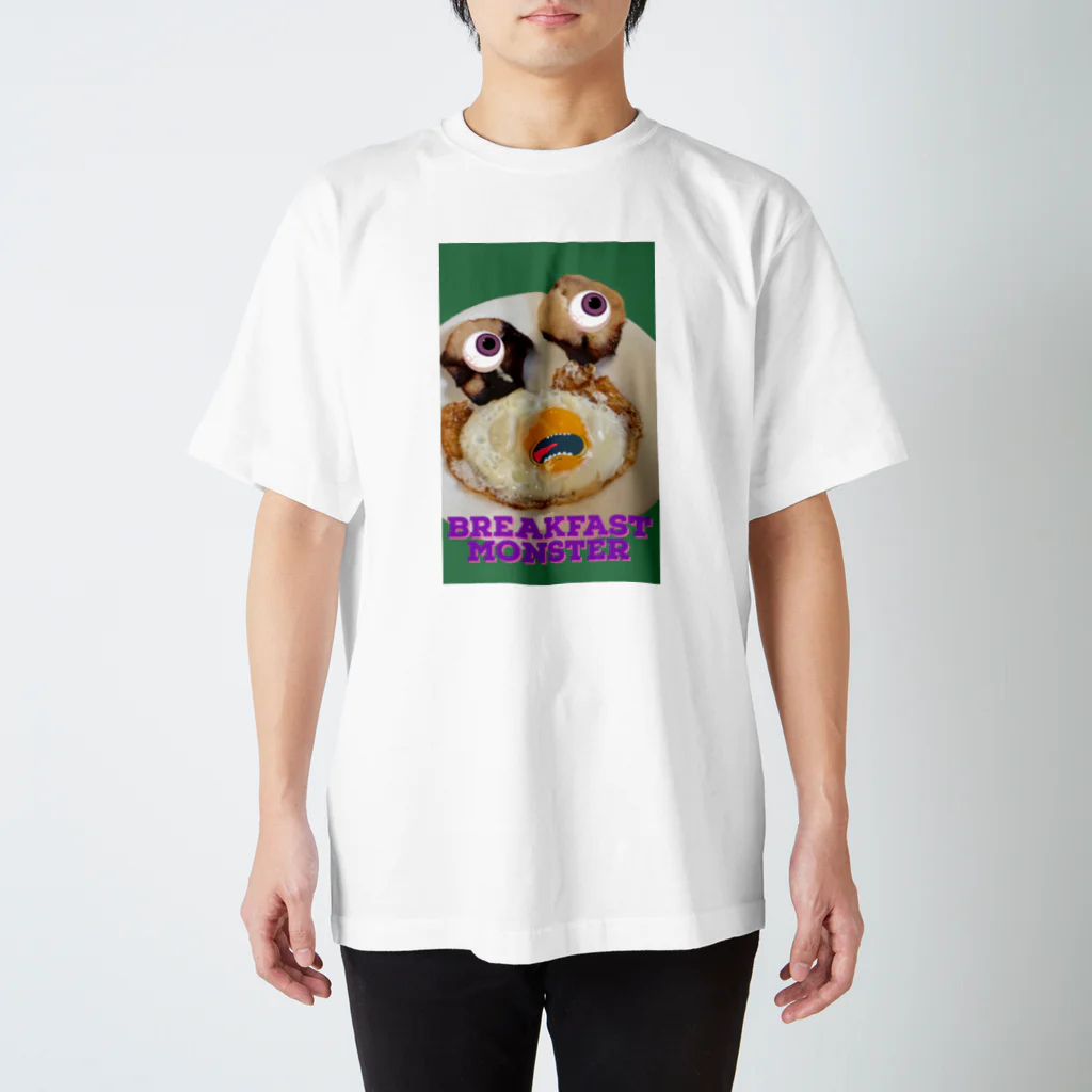 百雀のBreakfast Monster  Regular Fit T-Shirt