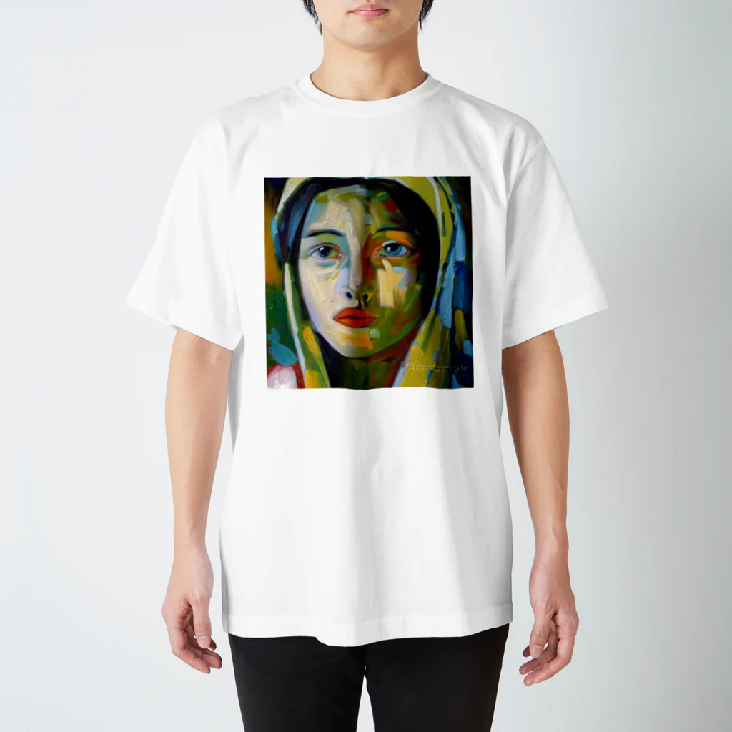 なっつ ふぁくとりーの未来を見つめる少女 スタンダードTシャツ