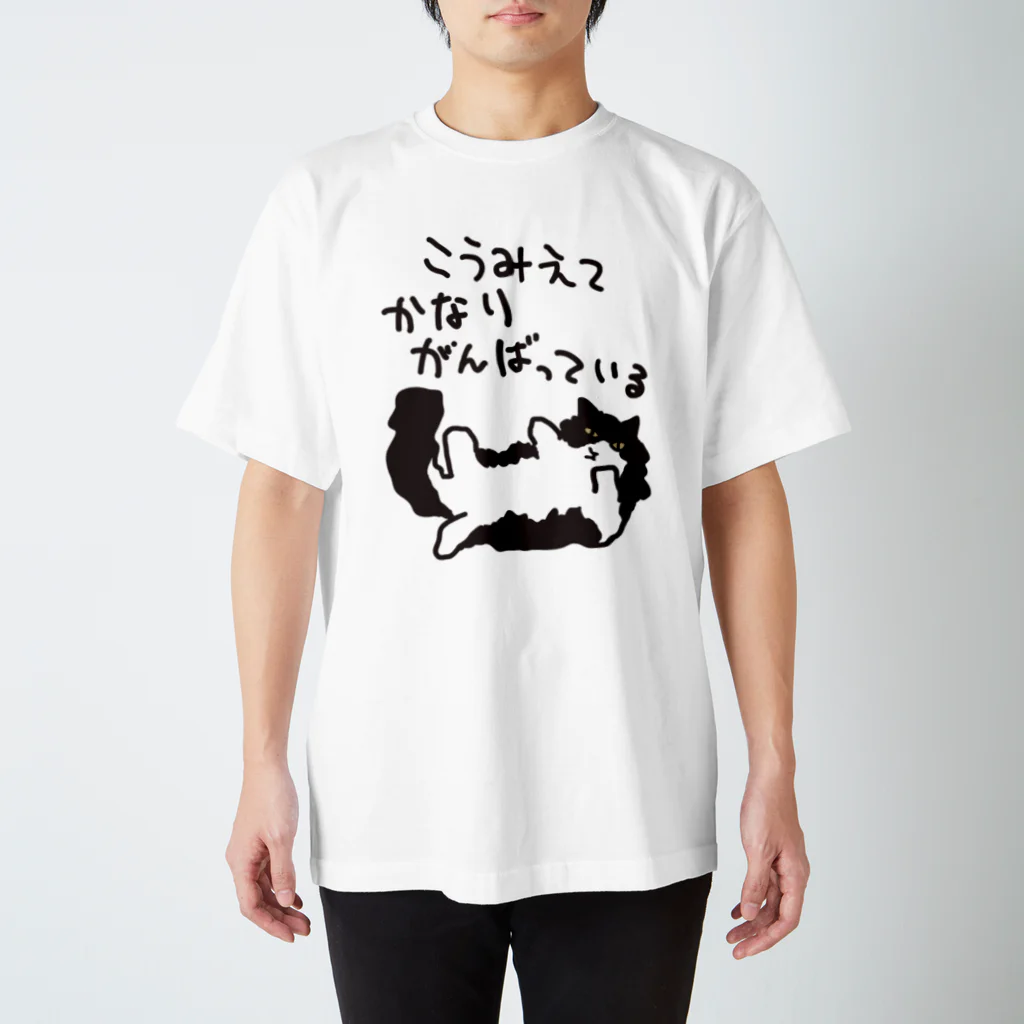 ミナミコアリクイ【のの】のかなりがんばっている【ねこ】 Regular Fit T-Shirt