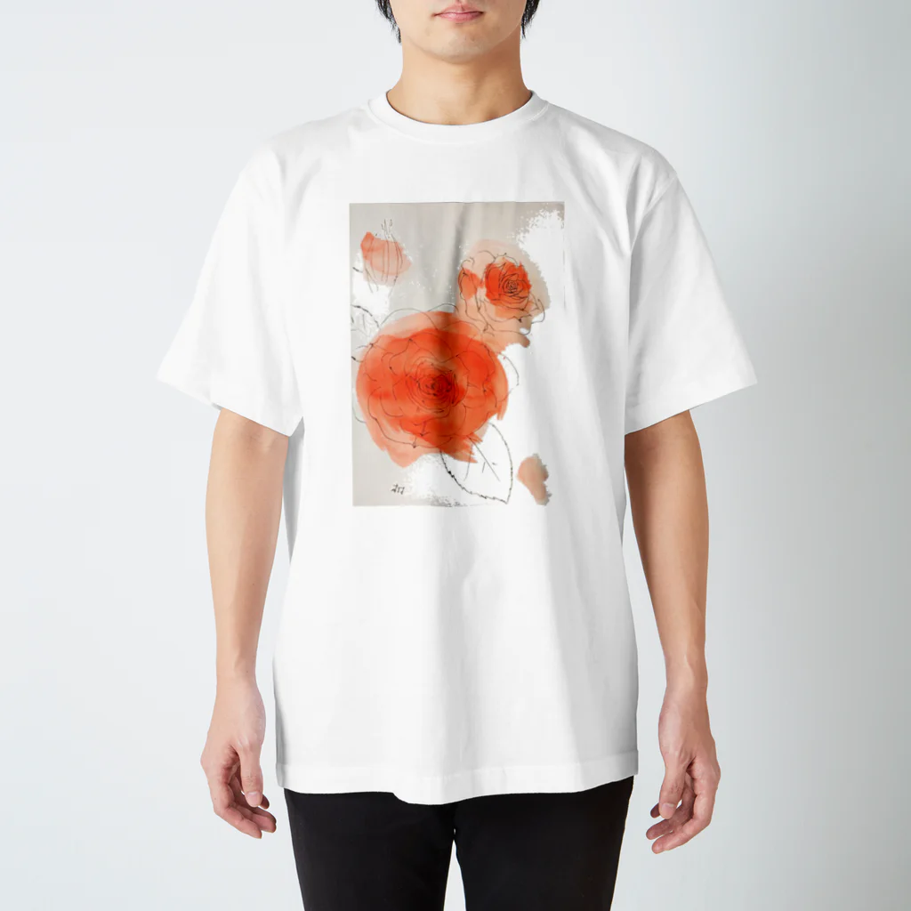 Gallery 大夢の薔薇イラスト スタンダードTシャツ