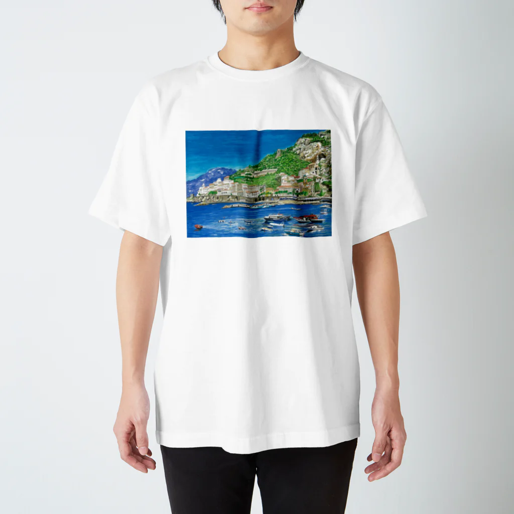 がぶちゃんのイタリアの港の風景 Regular Fit T-Shirt
