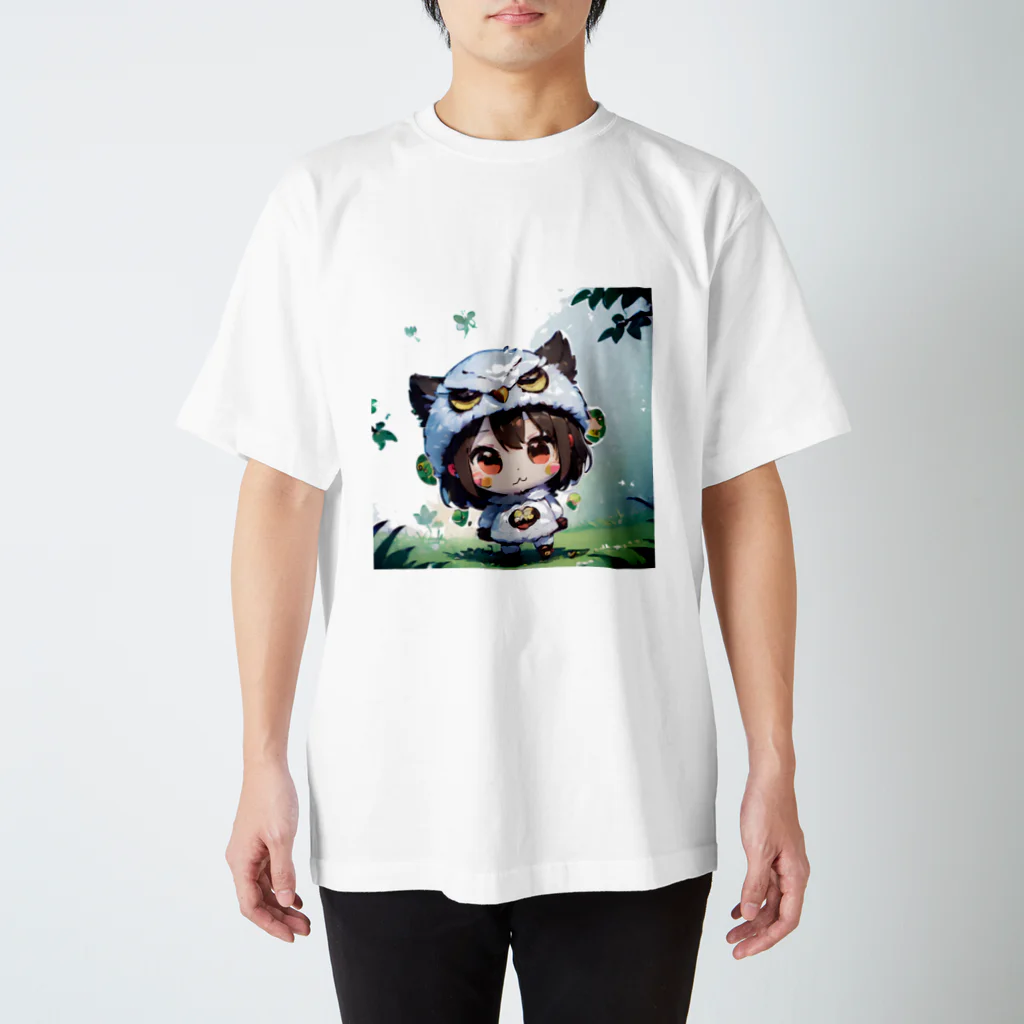 フクロウ堂のフクロウちゃん スタンダードTシャツ