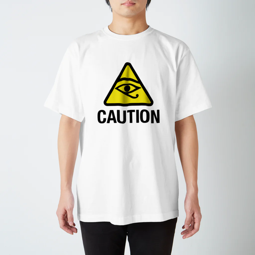 TRI▲NGLISHの#06👽CAUTION ホルスの目 Regular Fit T-Shirt