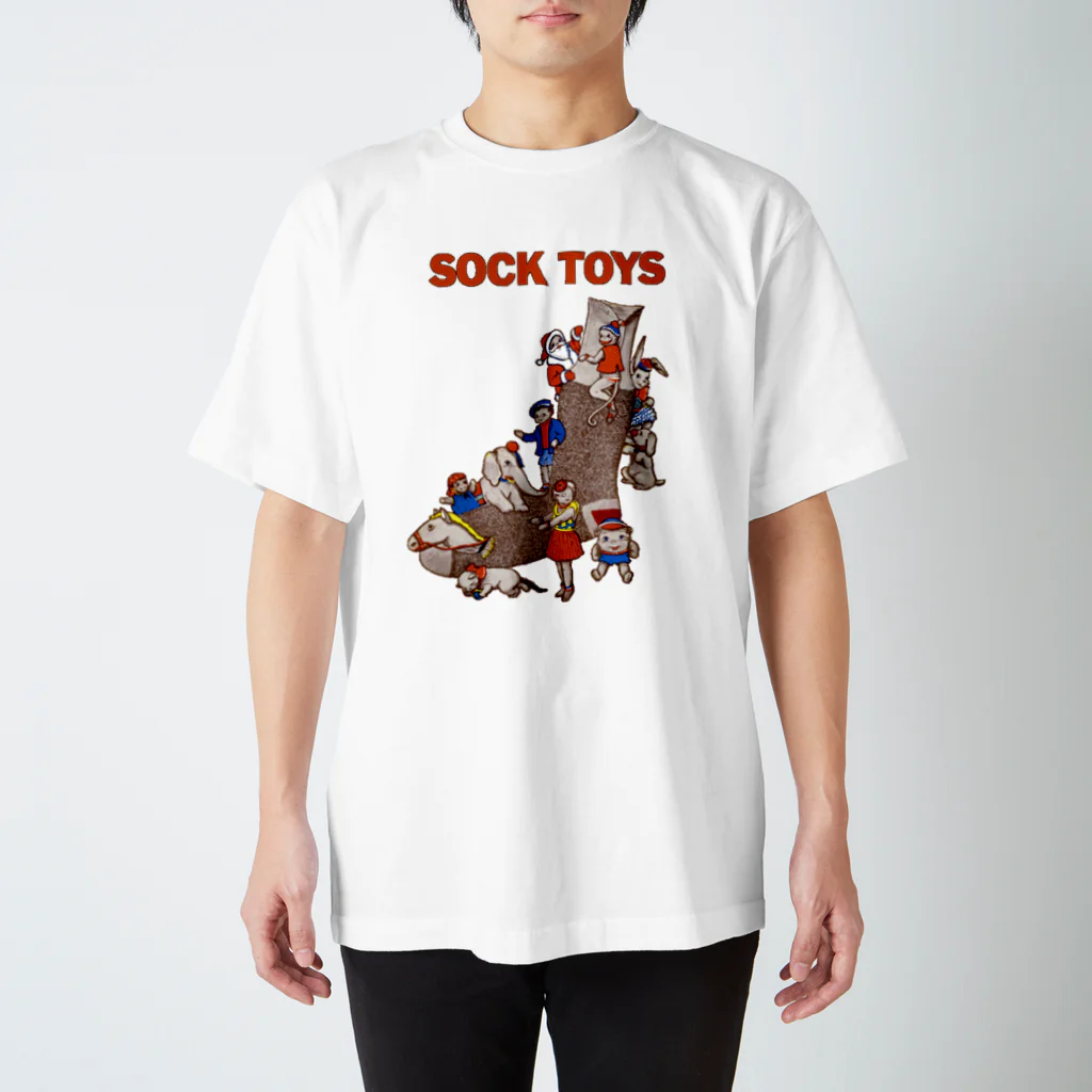 Saza-nami Antique designのSOCK TOYS !! （文字枠無し） スタンダードTシャツ