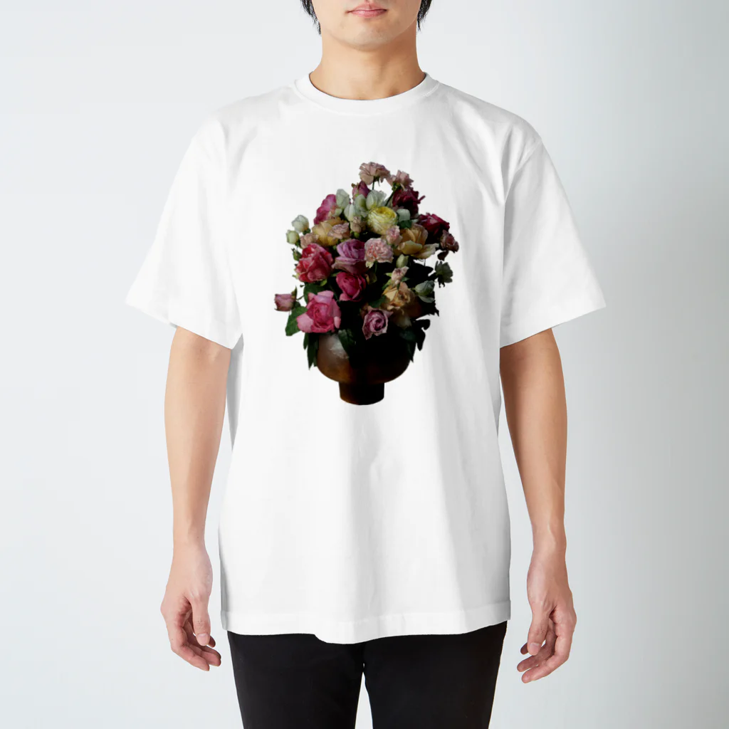 植物の絵師「洋子」の店の薔薇の花束 Regular Fit T-Shirt