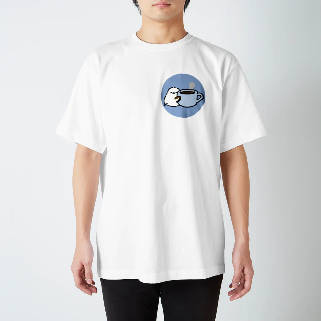 えあーずのホッと一息シマエナガちゃん スタンダードTシャツ