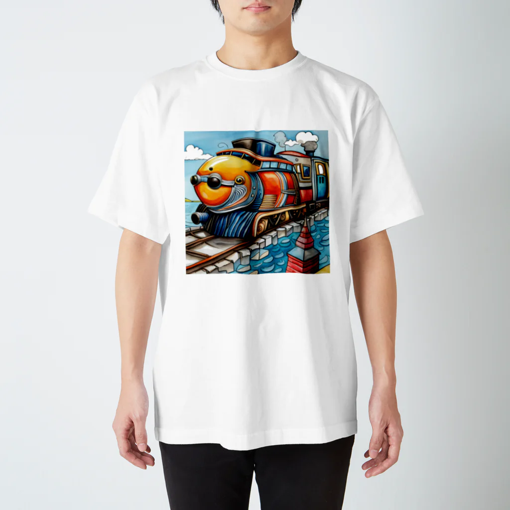 アニマルキャンバスのトレインフィッシュ Regular Fit T-Shirt