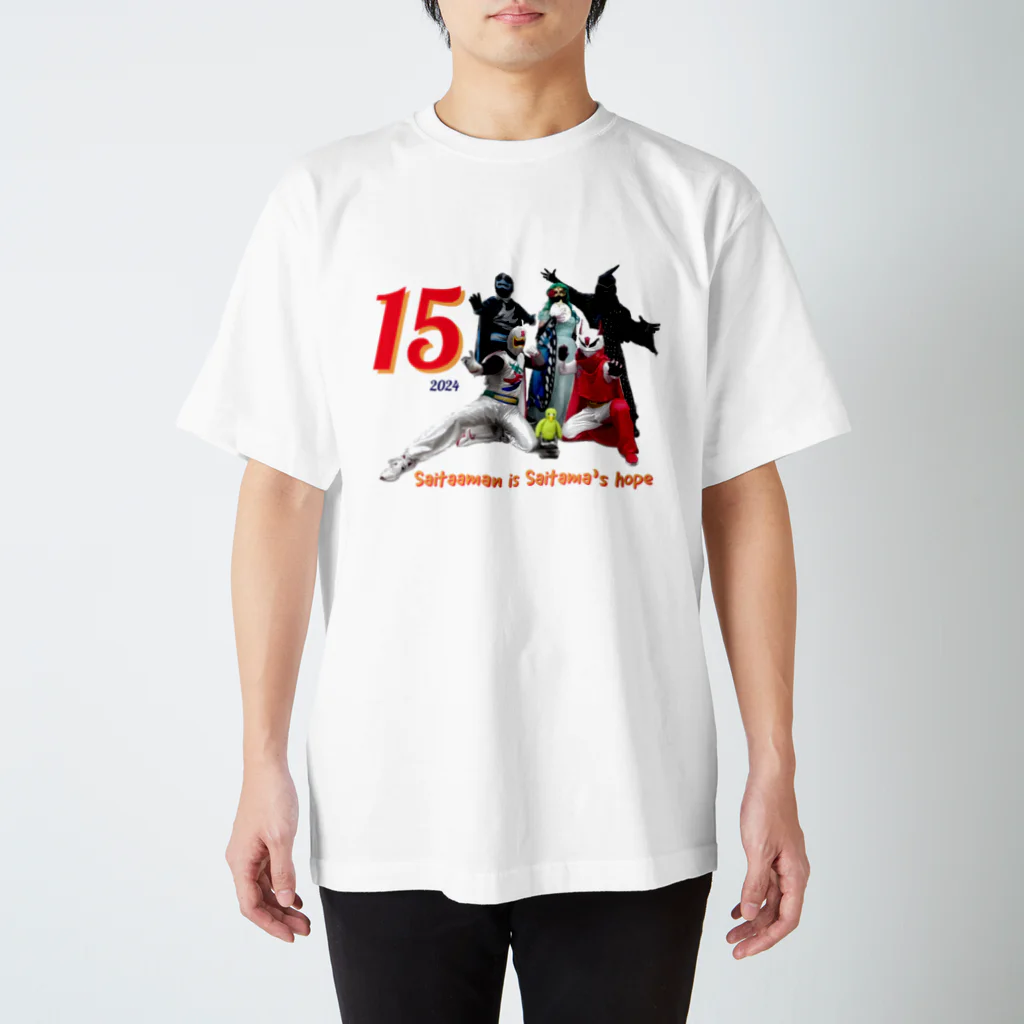 さいたぁマンワールドのさいたぁマン15周年記念キャラ スタンダードTシャツ