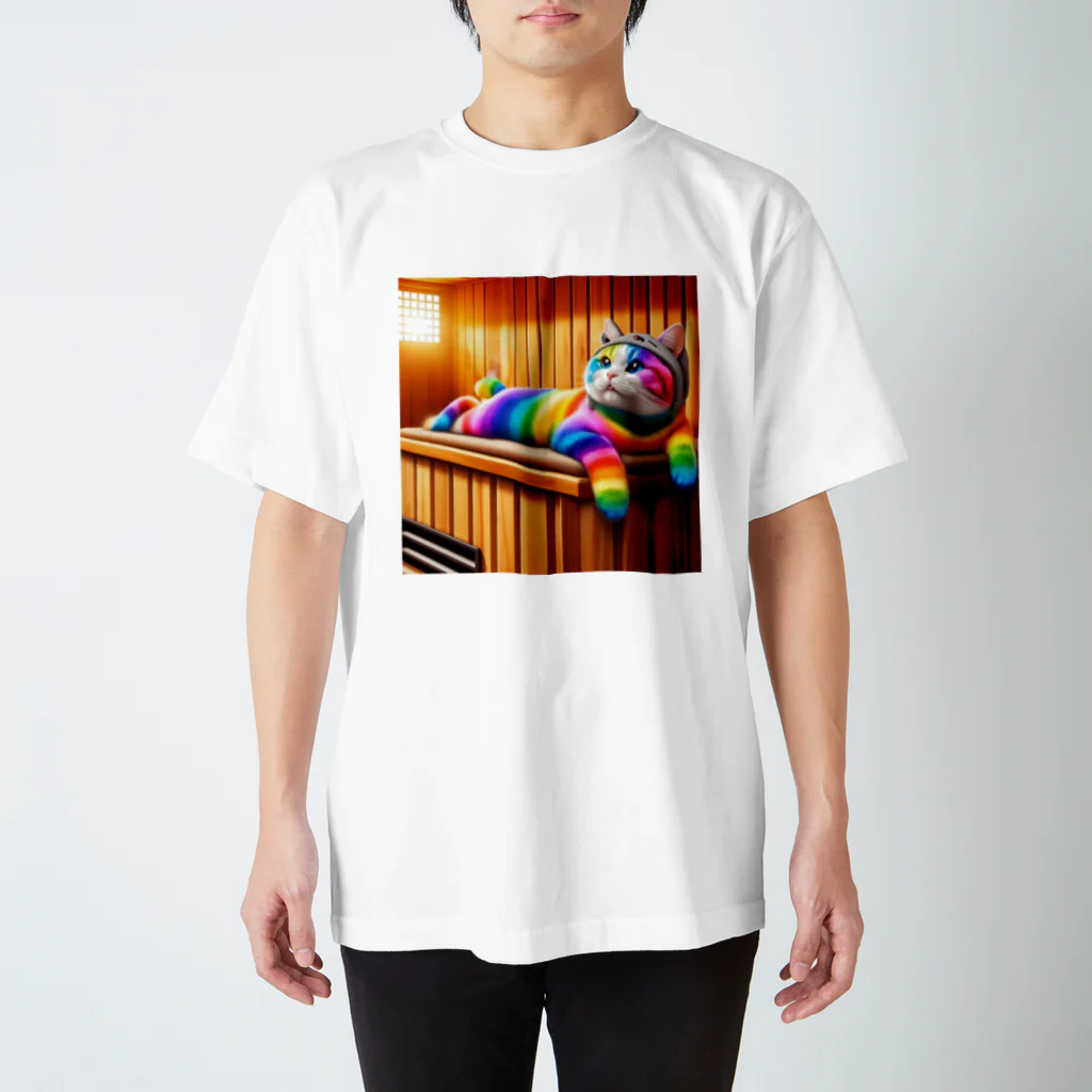 ニャーちゃんショップのサウナキャット Regular Fit T-Shirt