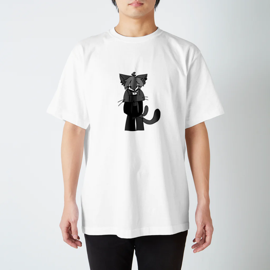 人外屋さんのねこにゃんとねこ吉くん Regular Fit T-Shirt