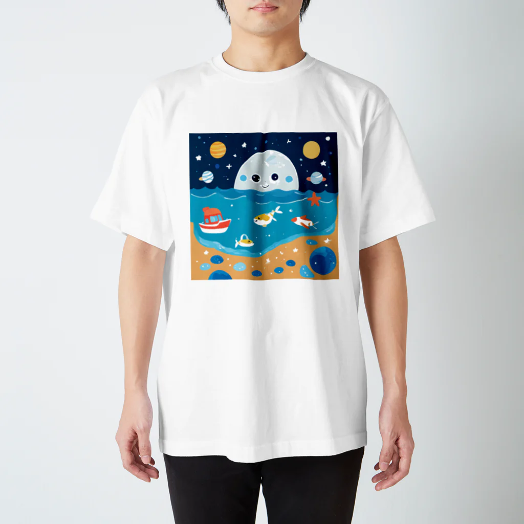 dou-douの宇宙と海の仲間たち スタンダードTシャツ