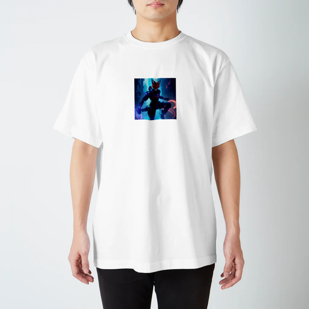 ZZRR12のメカニカル・キツネの都市探索」: "Mechanical Urban Fox Exploration" Regular Fit T-Shirt