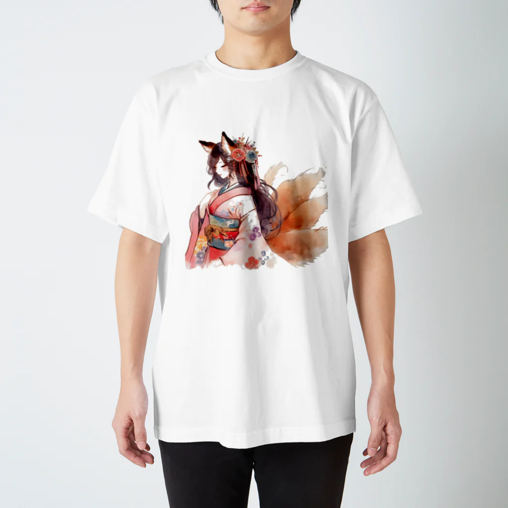 kookLITEの九尾と人の娘 Regular Fit T-Shirt