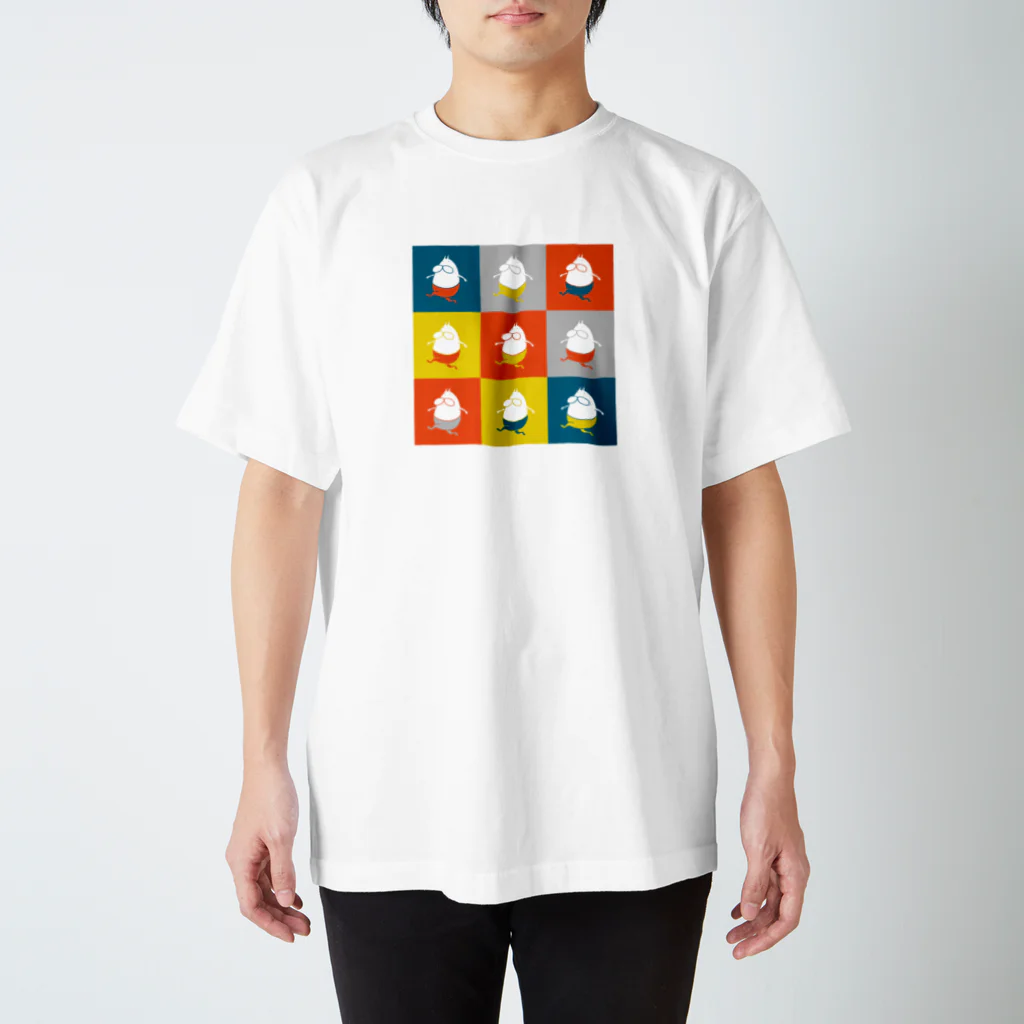 くらきち ONLINE SHOPのねこタイツ 3 × 3 スタンダードTシャツ