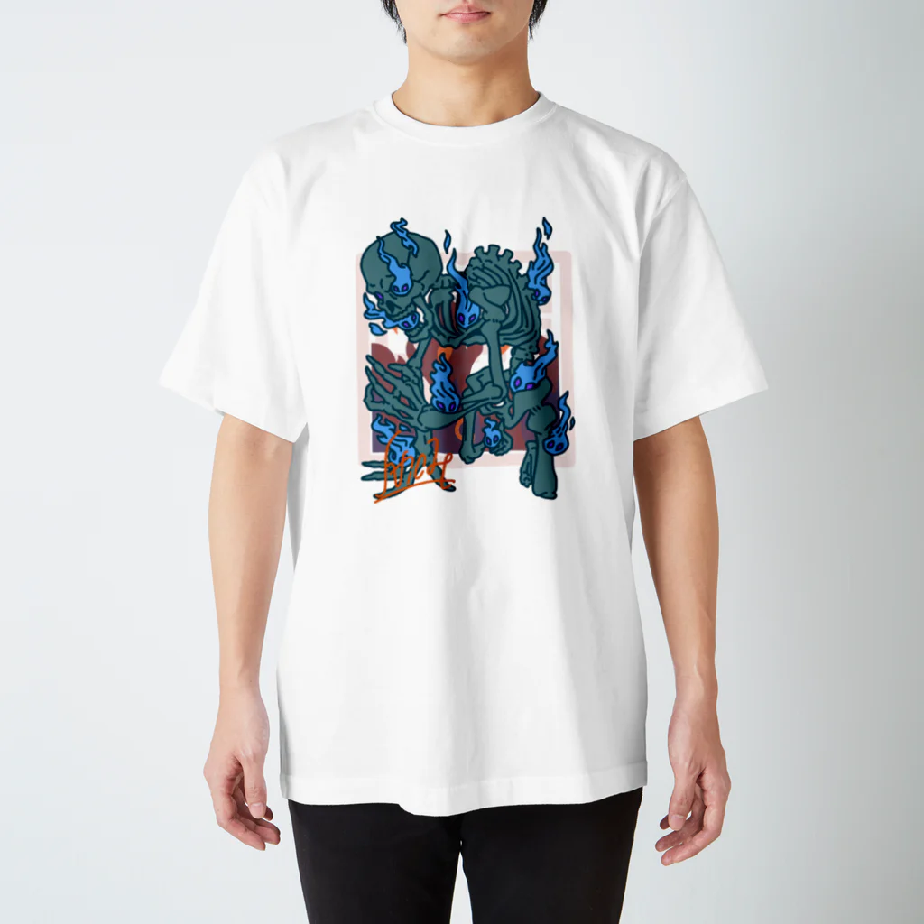 Nicholas illust work の餓者髑髏　がしゃどくろ スタンダードTシャツ