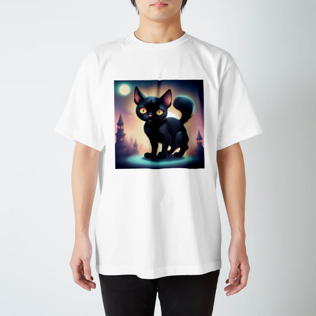 teLのくろねこクー スタンダードTシャツ