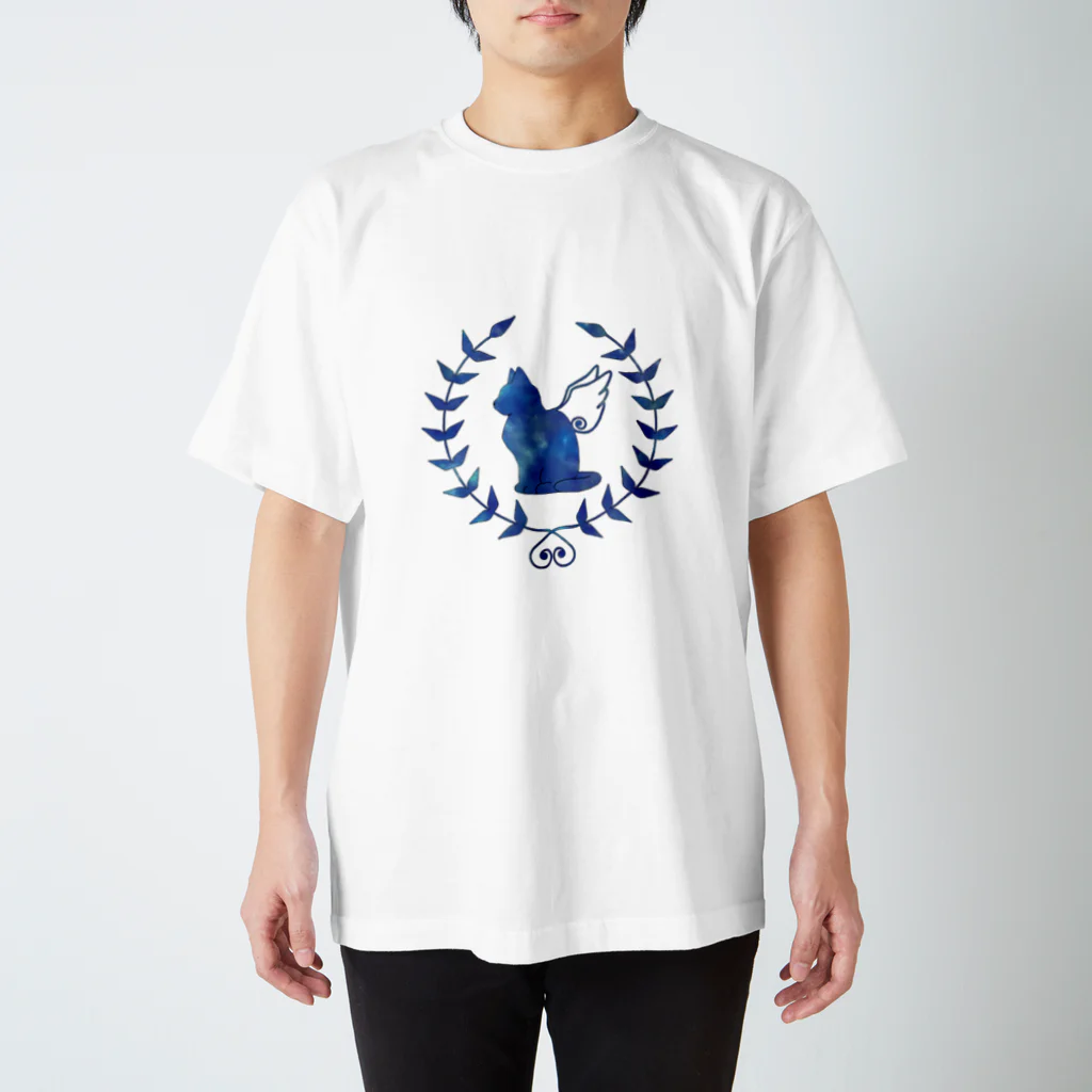 いろはにゃんこ堂の羽ねこさん（宇宙） Regular Fit T-Shirt