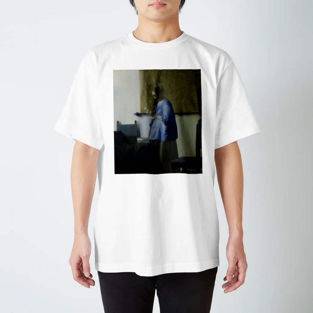 世界美術商店の青衣の女 / Woman Reading a Letter Regular Fit T-Shirt