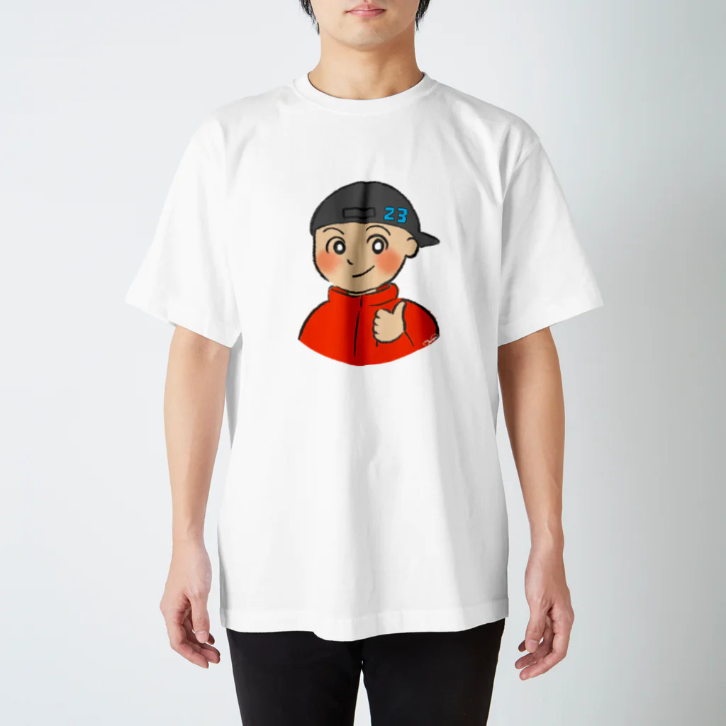 もんまりのお部屋ฅ𓈒𓂂𓏸の23号くん（サークル） スタンダードTシャツ