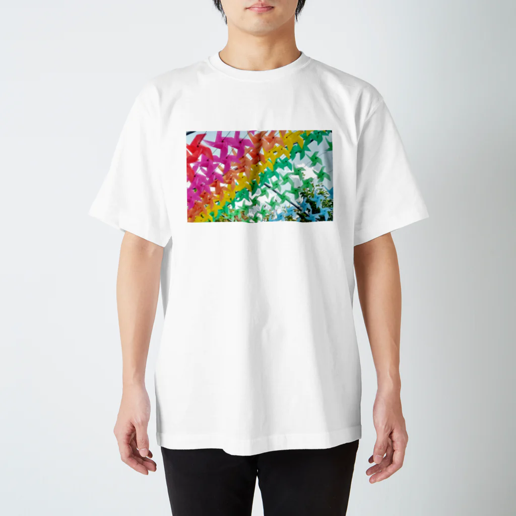 道産子photo shopのかざぐるま スタンダードTシャツ