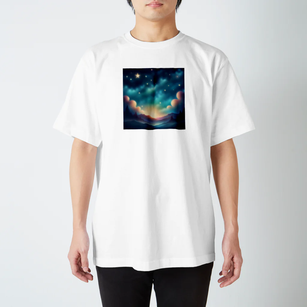 Hiromariショップの神秘的な星空☆ スタンダードTシャツ