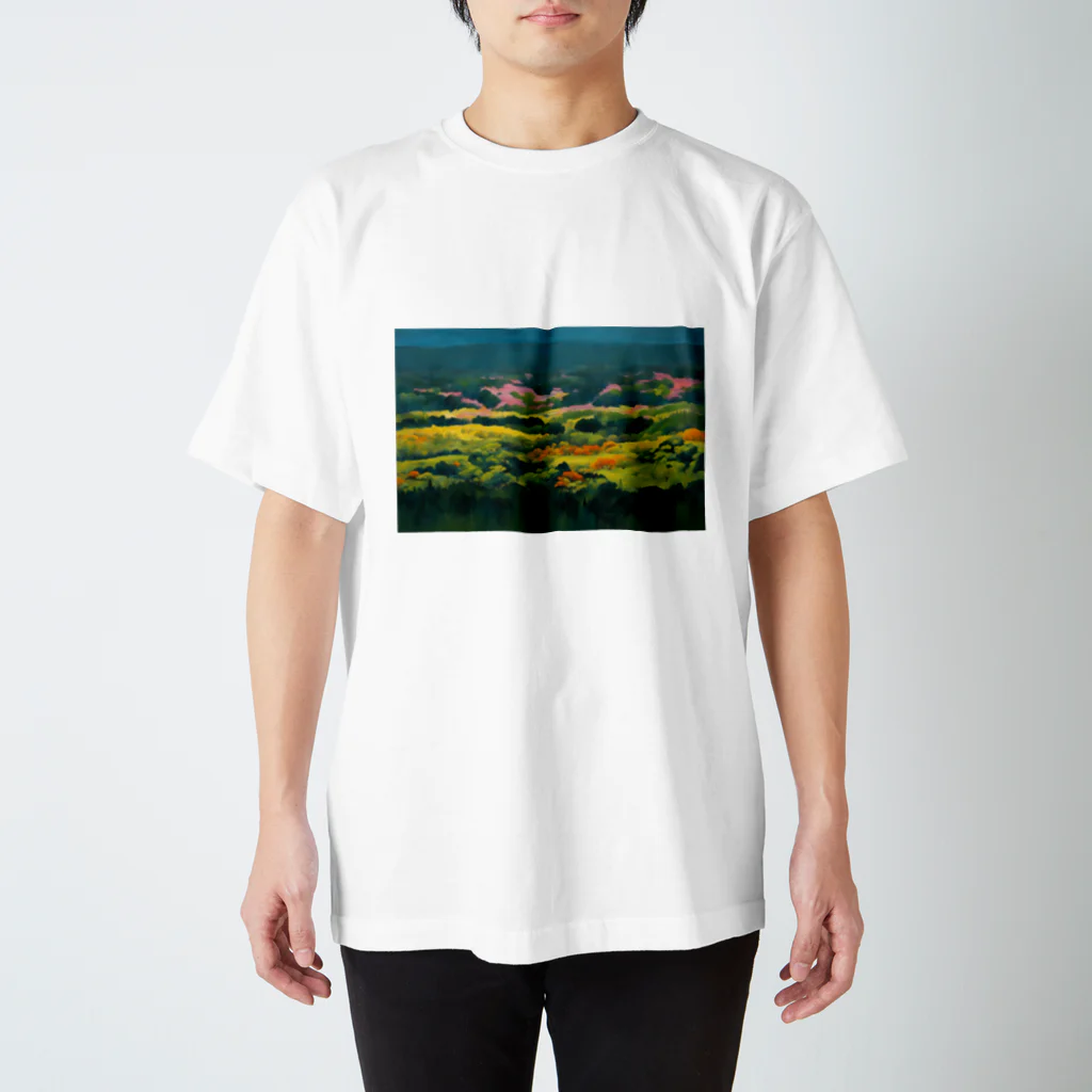 ac jungleの色彩豊かな自然風景 Regular Fit T-Shirt