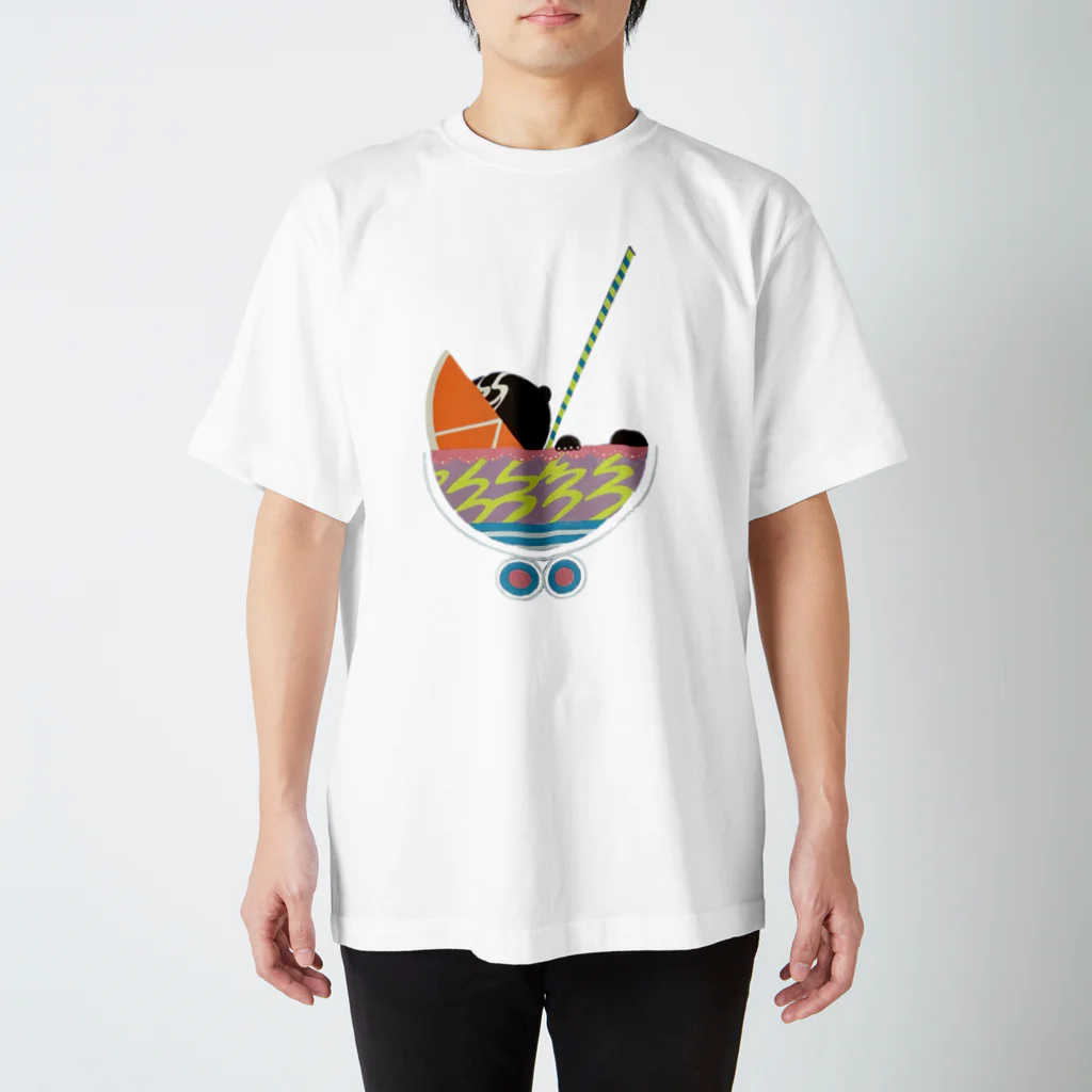 下堕突　gedatsu_art_incのパフェベイビー スタンダードTシャツ