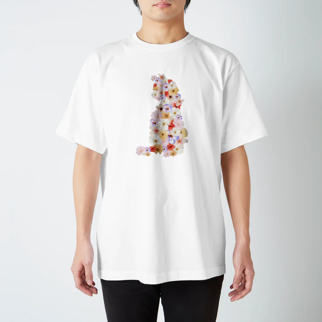 白桃のflower2 Regular Fit T-Shirt