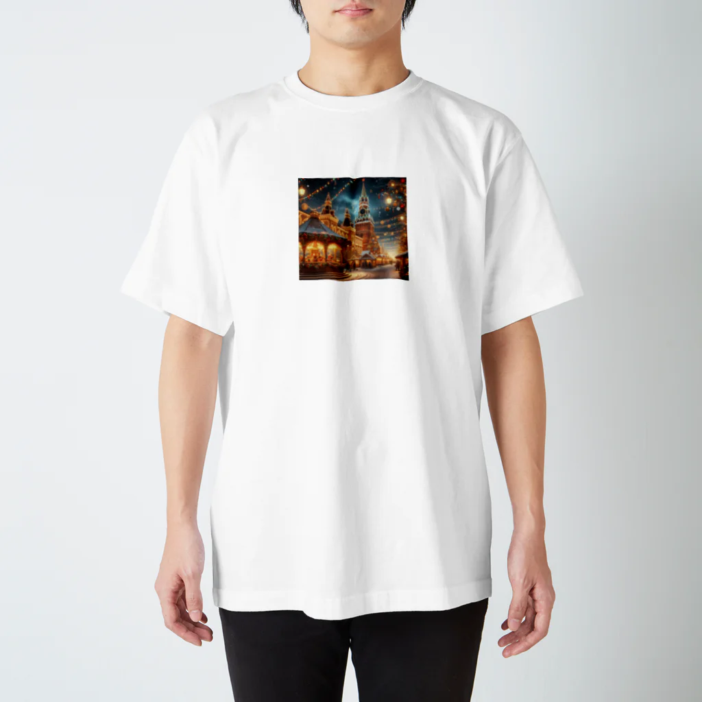 終わらない夢🌈の美しいイルミネーション✨の夜景✨ スタンダードTシャツ