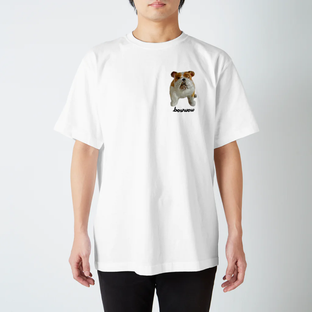 かりたひかりのおみせのブルドッグのバウバウくん スタンダードTシャツ