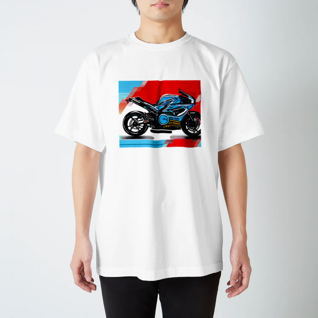 Moichi Designs Shop-2023のハイパーバイク スタンダードTシャツ