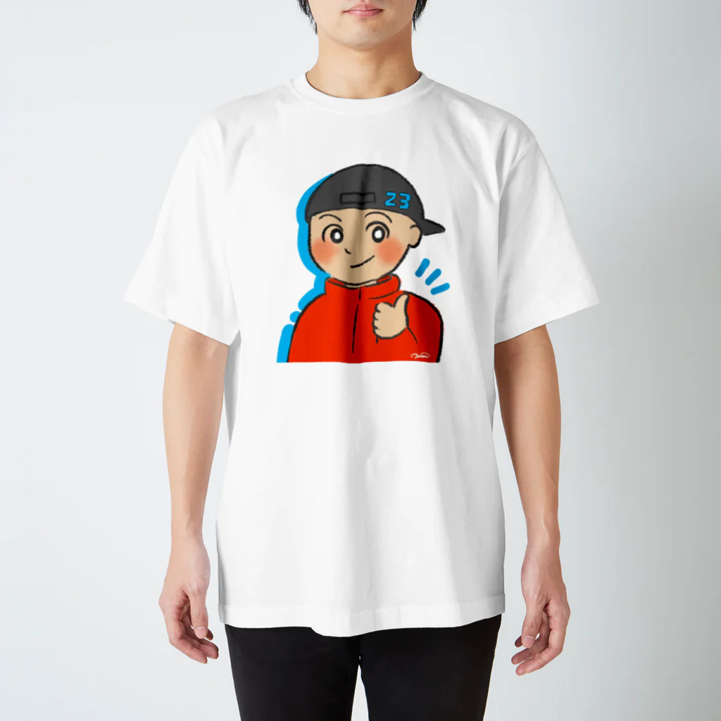 もんまりのお部屋ฅ𓈒𓂂𓏸の23号くん（改） スタンダードTシャツ