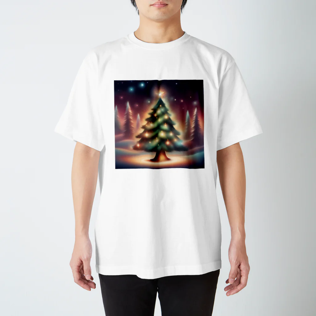 こまさんの幻想的なクリスマスツリー スタンダードTシャツ