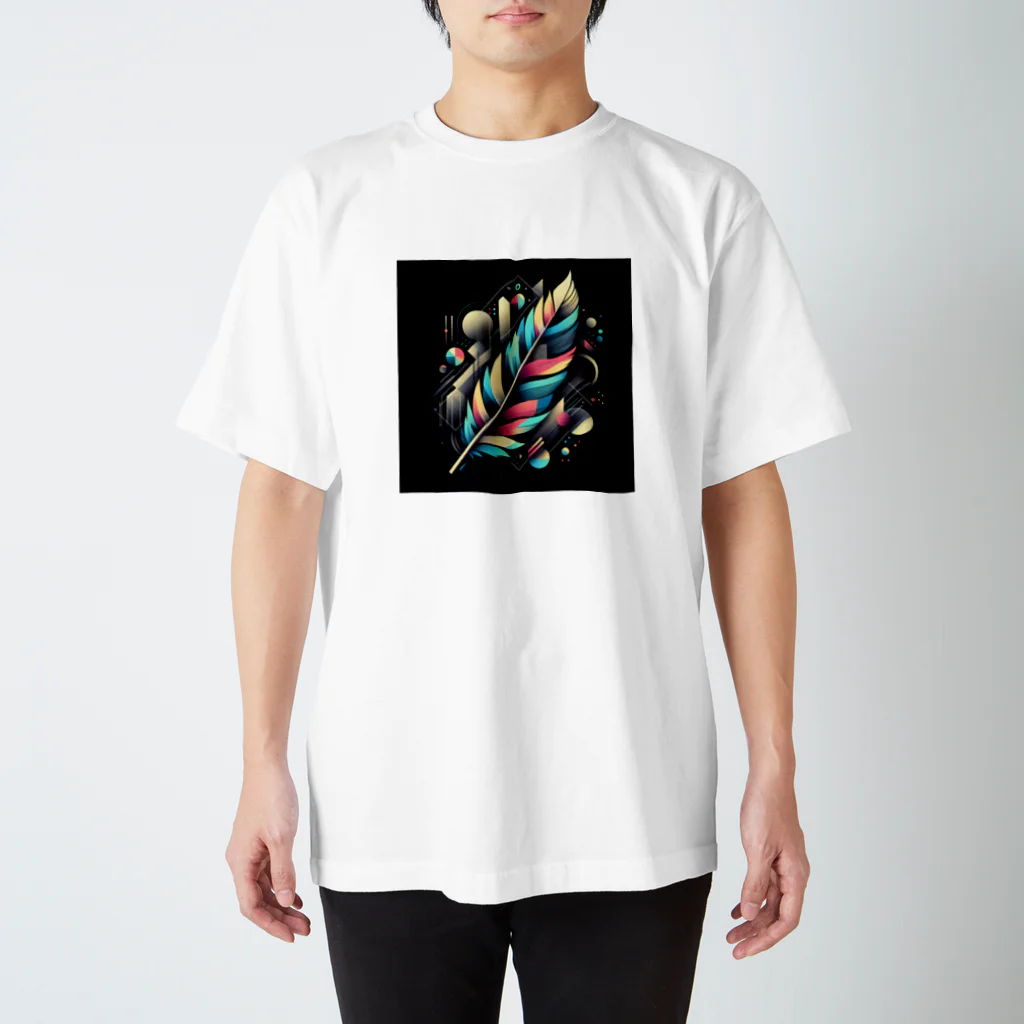 sukoyaのカラフルフェザー Regular Fit T-Shirt