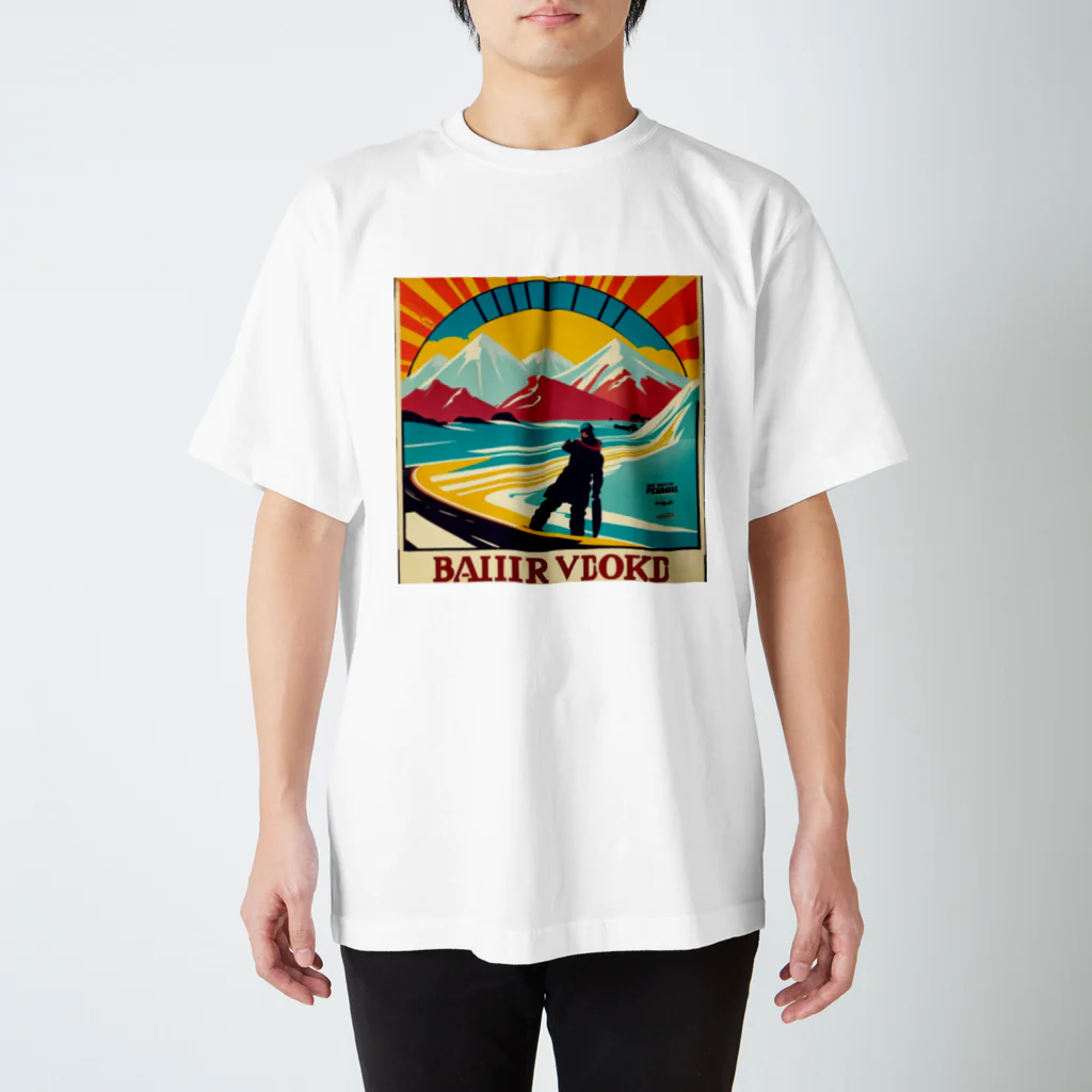 syaroronのアート的なスノーボーダー スタンダードTシャツ